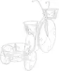 vidaXL Kvetinové schody tvar bicykel Vintage štýl kov Náhľad obrázku produktu 4