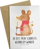 Mr. & Mrs. Panda neujahrskarte Maus Weihnachten - Weiß - Produktbild-Vorschau 1