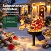 Weihnachtsmann auf Rentierschlitten Solar-Gartenstecker, Produktbild-Vorschau 2
