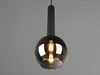 Pendellampe 1-flammig Rauchglas / Schwarz Ø 20cm Produktbild-Vorschau 5