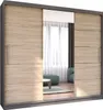 Easy4You Astra Grau/Sonoma Schiebetürenschrank Produktbild-Vorschau 1