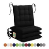 Lavea® Sitzkissen 40x40 cm - 4er Set,  mit Stoffbändern – Produktbild-Vorschau 1