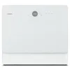 A white Medion mini dishwasher is shown from the front on a white background. Produktbild-Vorschau