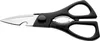 A pair of kitchen shears with black handles and silver blades, shown against a white background. Náhľad obrázku produktu