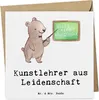 Mr. & Mrs. Panda Grußkarte Kunstlehrer Leidenschaft - Weiß Produktbild-Vorschau 1