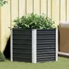 vidaXL Garten-Hochbeet Anthrazit 129 x 129 x 77 cm Produktbild-Vorschau 8