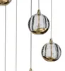 Lucande LED-Hängelampe Hayley, Ø 40 cm, 9-flg., gold, Glas Produktbild-Vorschau 5