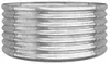 vidaXL Plantenbak, verzinkt staal, 80x80x36 cm, zilver Productafbeelding-voorbeeld 1