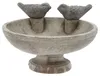 Vogeltränke mit zwei Vögeln Zement 25x14x21,7cm Produktbild-Vorschau 1