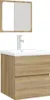 vidaXL Armoire sous lavabo avec lavabo miroir chêne Sonoma Voir les images du produit 1