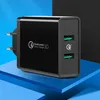 Ugreen ładowarka sieciowa 2xUSB-A 36W QC3.0 czarna (CD161) Náhled obrázku produktu 3