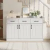 Merax Sideboard mit 3 Türen + 3 Schubladen, Kommode mit Produktbild-Vorschau 1