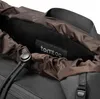 A close-up view of the interior of a backpack, showing a brand label and drawstring closure. Produktbild-Vorschau