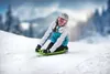 A young person sledding down a snowy hill. Anteprima dell’immagine prodotto