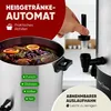 A hand is shown interacting with a hot beverage dispenser, with a close-up of the dispenser's contents and features. Anteprima dell’immagine prodotto
