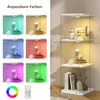 ProximaX Glasvitrine 360° drehbar Weiß mit 3 Ebenen, RGB Produktbild-Vorschau 5