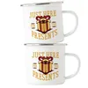 Just here for the presents Emaille-Tasse Weihnachten Produktbild-Vorschau 2