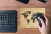 MuchoWow® Mauspad Mousepad Weltkarte - Vintage - Braun Produktbild-Vorschau 4