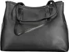 A black leather tote bag. Produktbild-Vorschau