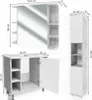 Vicco Badmöbel-Set Fynn, 3 Teile, mit Hochschrank, Produktbild-Vorschau 3