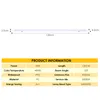 Clanmacy LED luce a prova di umidità 120CM 36W 3060LM Tubo Anteprima dell’immagine prodotto 2