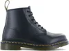 A black leather boot on a white background. Voir les images du produit