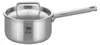 A stainless steel saucepan with a lid and handle, presented against a white background. Náhled obrázku produktu