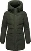 Marikoo Damen Steppmantel Wintermantel Teddyfell gefüttert Produktbild-Vorschau 2