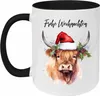 Keramik Tasse - Frohe Weihnachten Highland Cow Produktbild-Vorschau 5