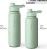 Trinkflasche Edelstahl 1L Thermoflasche Sport Flasche Produktbild-Vorschau 5