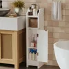 Koupelnová skříňka, sloupová, s dveřmi, bílá, vysoká, 4 Náhled obrázku produktu 3