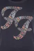 Foo Fighters T-Shirt Damen Logo Crystals navy M Produktbild-Vorschau 3