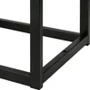 A close-up view of the black metal frame of a bench. Náhled obrázku produktu