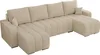 MKS MEBLE Sofa mit Schlaffunktion - Ecksofa mit Produktbild-Vorschau 7