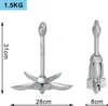 JOIEYOU Ancre de bateau 1.5KG Ancre de bateau pliable Voir les images du produit 2