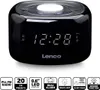 Lenco CR-12BK - Radiosveglia FM con luce notturna - Nero Anteprima dell’immagine prodotto 2