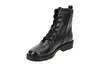 A black leather lace-up boot. Produktbild-Vorschau