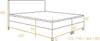 VELAR Boxspringbett mit bettkasten "CHESTER", 140 cm,  Grau Produktbild-Vorschau 6