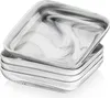 MALACASA, série Ivy, 4dílná sada mramorových porcelánových Náhled obrázku produktu 1