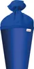 A blue school cone with a drawstring closure. Produktbild-Vorschau