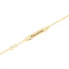 585 Gelbgold Kinder ID Armband Infinity Zirkonia Armkette Produktbild-Vorschau 2