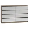 Roe Furniture | Kommode - 8 Schubladen - 140 cm - Weiß und Produktbild-Vorschau 4