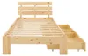 Homestyle4u Holzbett 90x200 mit Schubladen Natur Einzelbett Produktbild-Vorschau 17