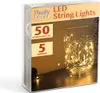 Vánoční světelný řetěz LED - 5 m - 50 LED diod - teplá bílá Náhled obrázku produktu 3