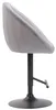 CLP Barhocker London V2 Stoff drehbar und höhenverstellbar Produktbild-Vorschau 3