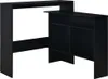barový stůl vidaXL se 2 deskami černý 130x40x120 cm Náhled obrázku produktu 1