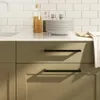 vidaXL Möbelgriffe 5 Stk. Schwarz 224 mm Edelstahl Produktbild-Vorschau 2
