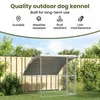 vidaXL Gabbia per cani con ripostiglio Argento 2 x 2 x 2 m Anteprima dell’immagine prodotto 6