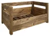 Hundebett aus Massivholz 90x57x45 cm – Braun, Natur oder Produktbild-Vorschau 1