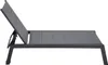 Bain de soleil BARBADOS en textilène gris - aluminium gris Voir les images du produit 1